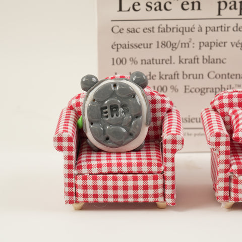 Guinea Pig Series Double-Sided Polymer Clay Worry Stones – Thumb Comfort & Fidget Cute Companions