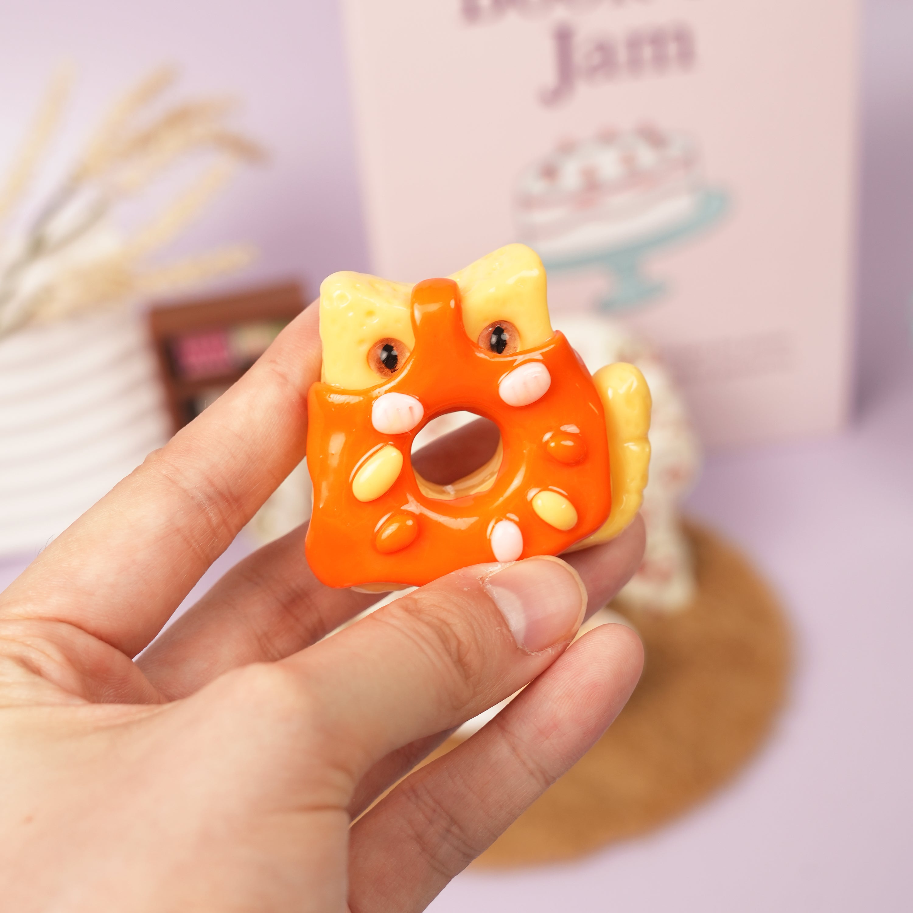 Dessert Cat Worry Stones – Free Mini Tea Set (5pcs) with Purchase
