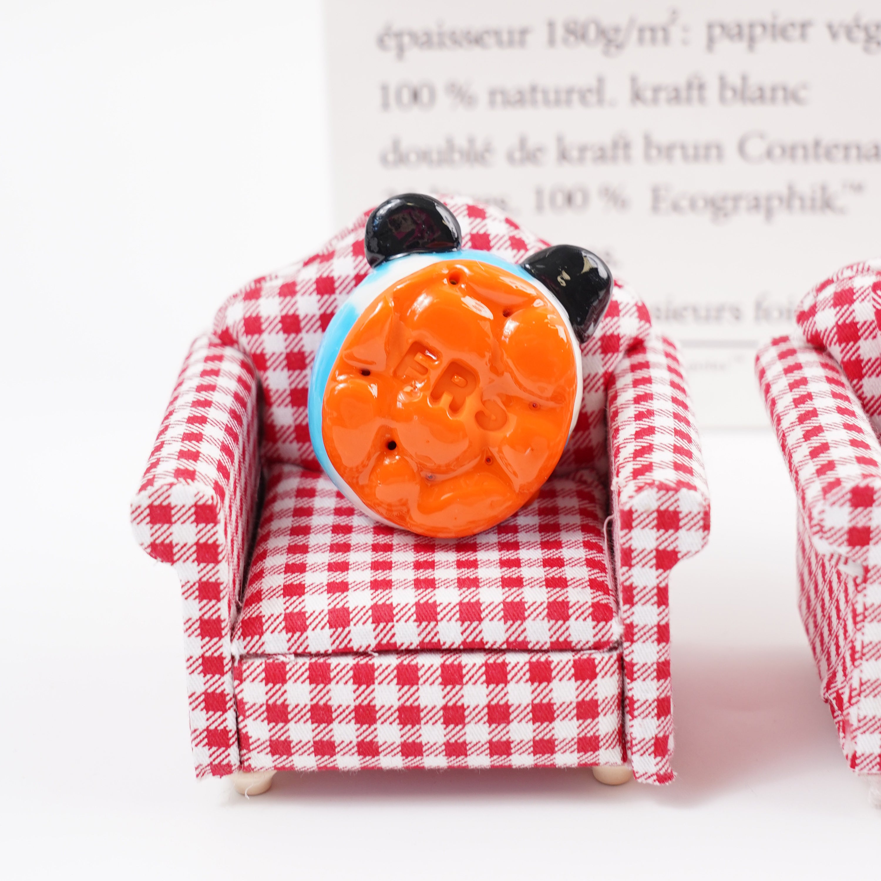 Panda Series Double-Sided Polymer Clay Worry Stones – Thumb Comfort & Adorable Panda Companions