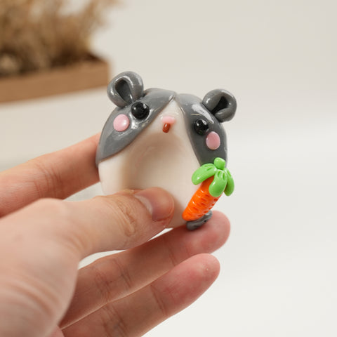 Guinea Pig Series Double-Sided Polymer Clay Worry Stones – Thumb Comfort & Fidget Cute Companions