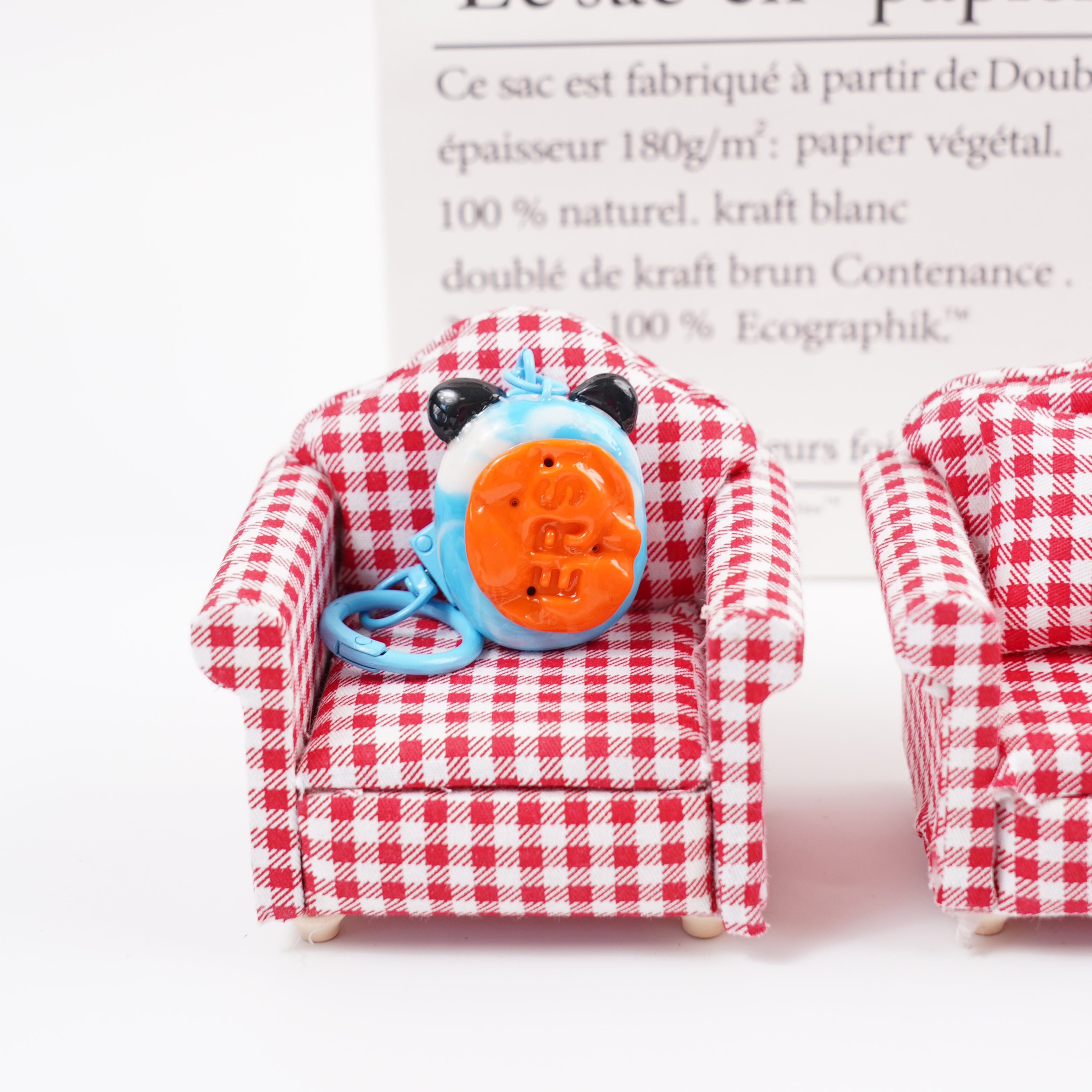 Panda Series Double-Sided Polymer Clay Worry Stones – Thumb Comfort & Adorable Panda Companions