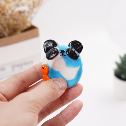 Panda Series Double-Sided Polymer Clay Worry Stones – Thumb Comfort & Adorable Panda Companions