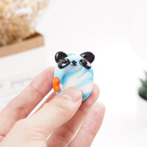 Panda Series Double-Sided Polymer Clay Worry Stones – Thumb Comfort & Adorable Panda Companions