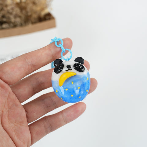 Panda Series Double-Sided Polymer Clay Worry Stones – Thumb Comfort & Adorable Panda Companions