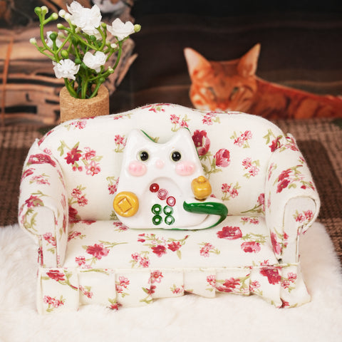 Mahjong Cat Worry Stone Series – Lucky Fortune Companions