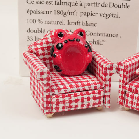 Frog Series Double-Sided Polymer Clay Worry Stones – Thumb Comfort & Playful Frog Companions