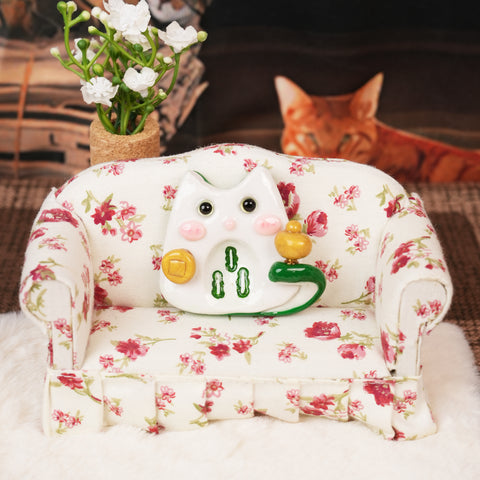 Mahjong Cat Worry Stone Series – Lucky Fortune Companions