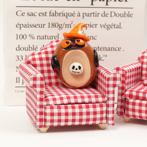 Halloween Series Double-Sided Polymer Clay Worry Stones – Thumb Comfort & Spooky Cute Companions