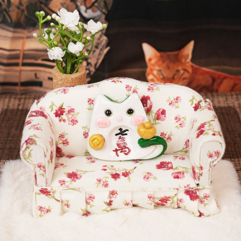 Mahjong Cat Worry Stone Series – Lucky Fortune Companions