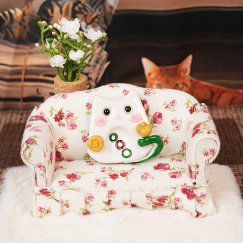 Mahjong Cat Worry Stone Series – Lucky Fortune Companions