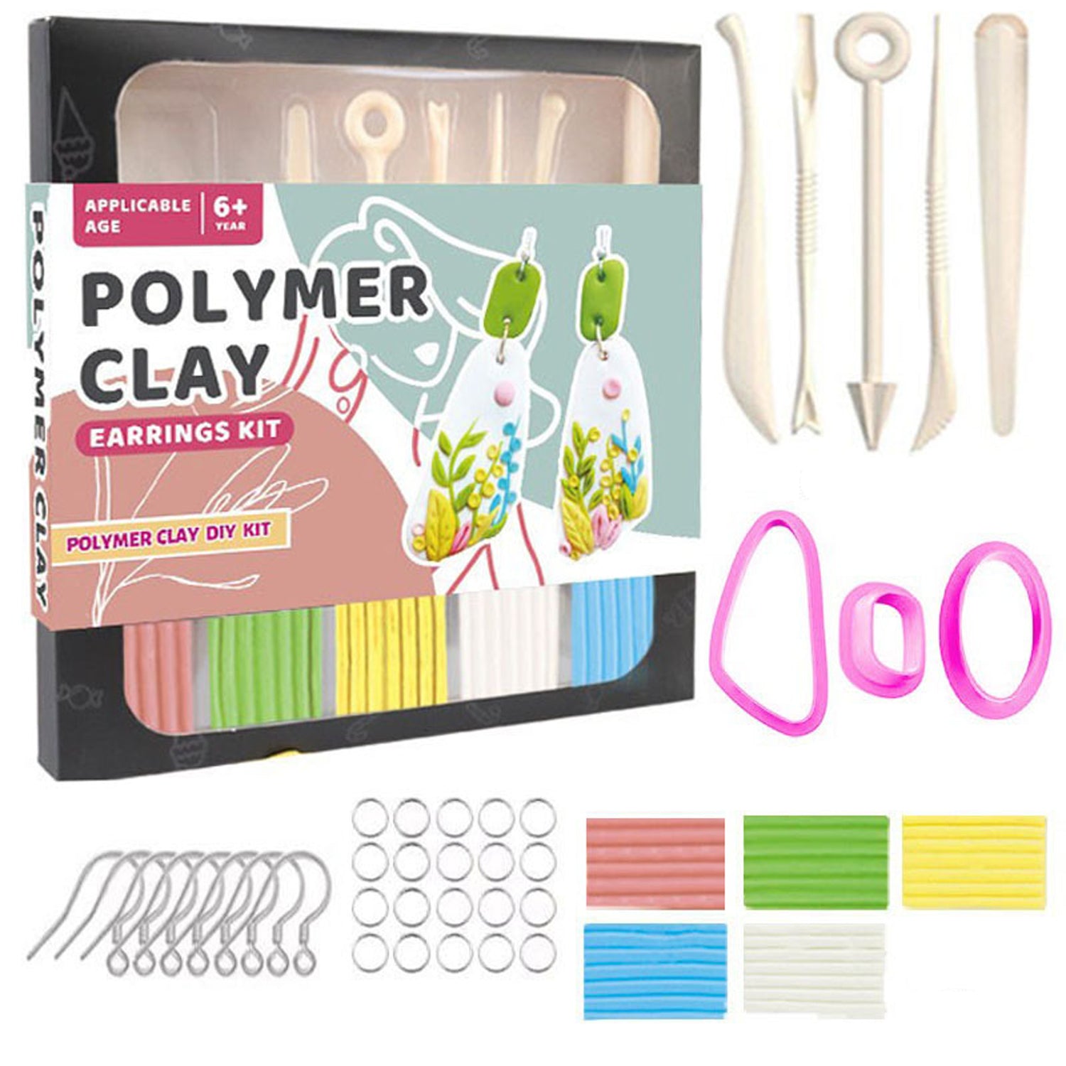 Beginner Polymer Clay Set – Style Your Own Earrings