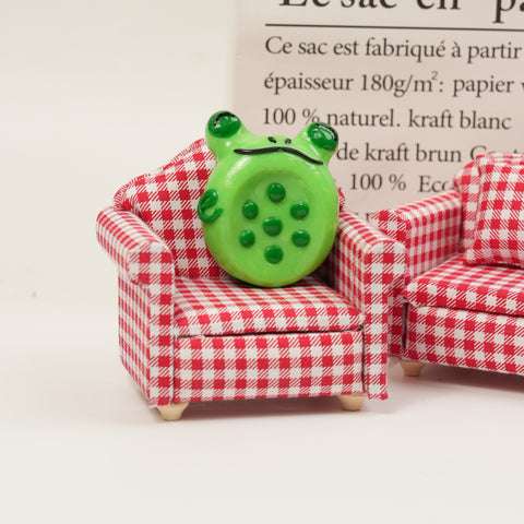 Frog Series Double-Sided Polymer Clay Worry Stones – Thumb Comfort & Playful Frog Companions