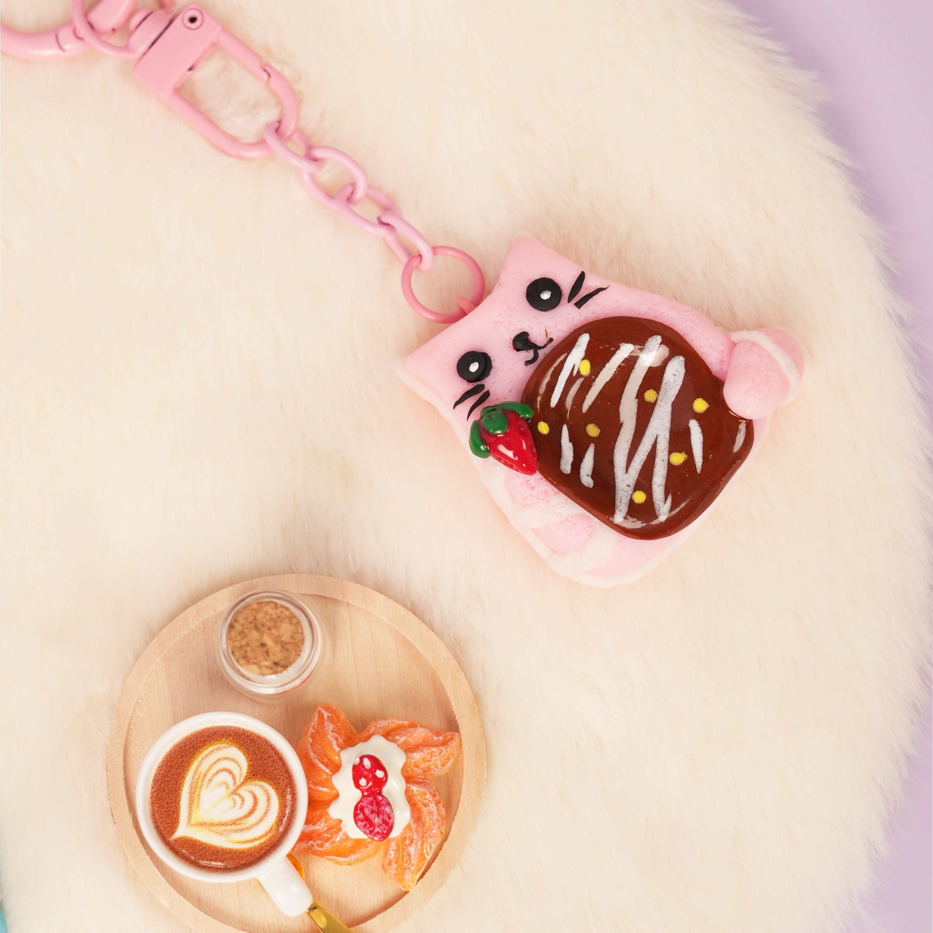 Dessert Cat Worry Stones – Free Mini Tea Set (5pcs) with Purchase