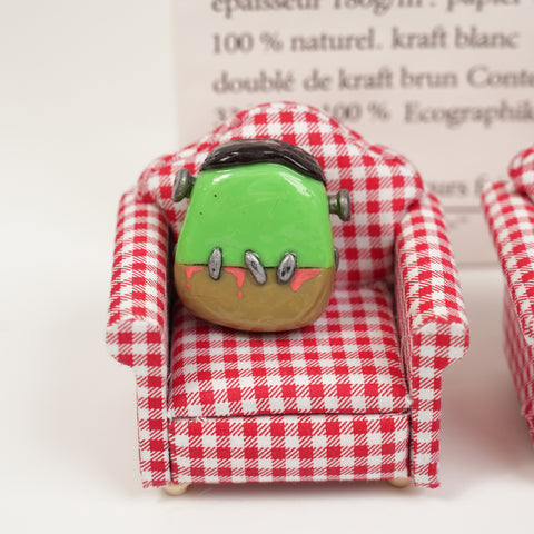 Frankenstein Series Worry Stones – Dual Monster Charm & Smooth Belly Comfort