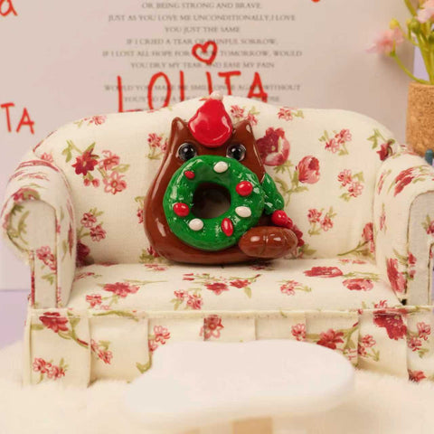 Christmas Cat Worry Stone Series – Festive Calm in Every Paw
