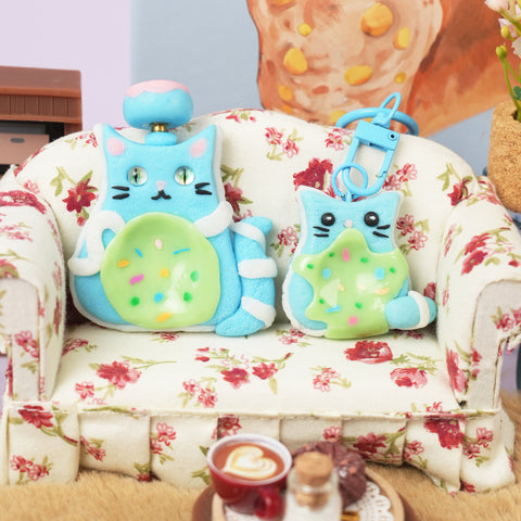 Dessert Cat Worry Stones – Free Mini Tea Set (5pcs) with Purchase