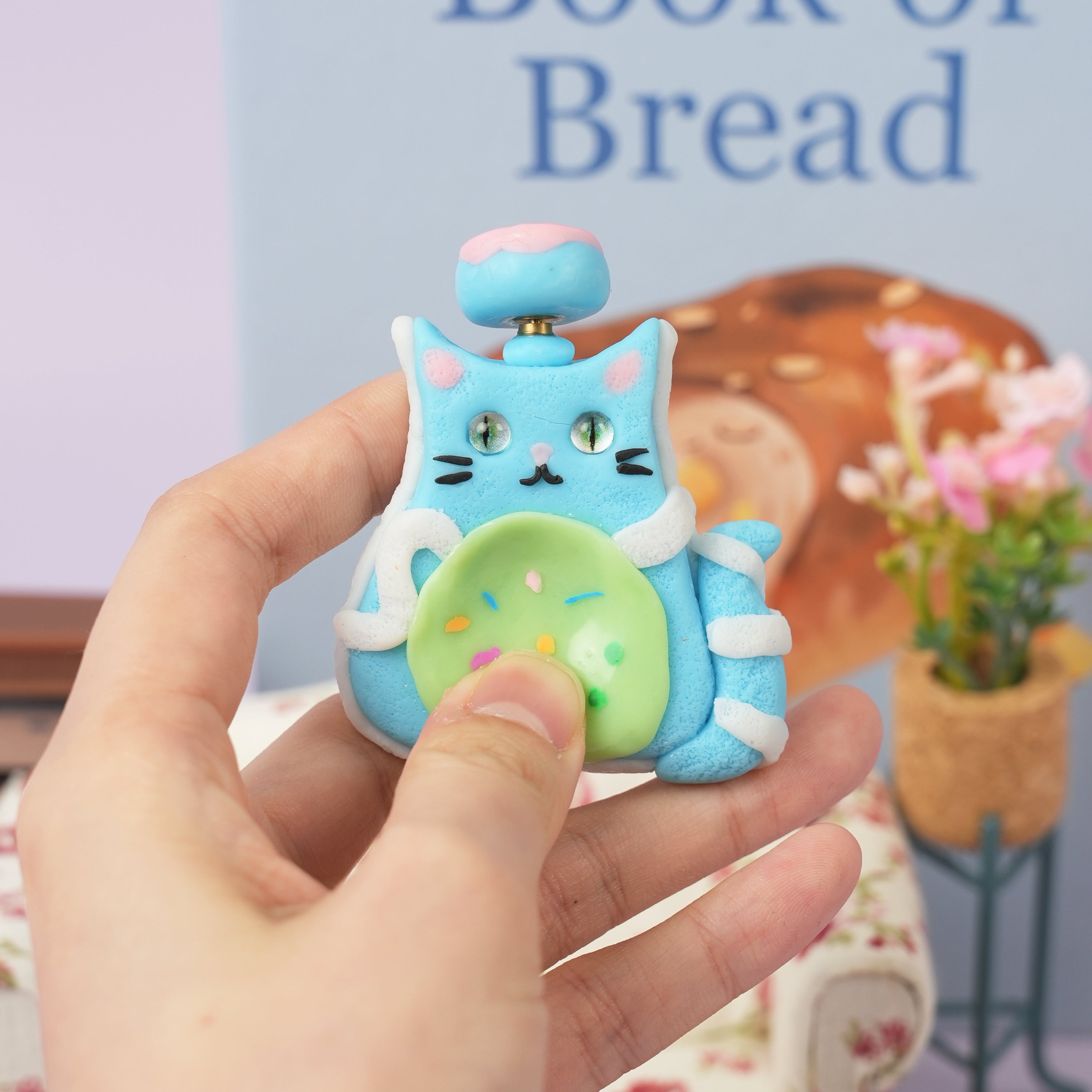 Dessert Cat Worry Stones – Free Mini Tea Set (5pcs) with Purchase