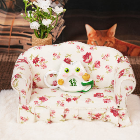 Mahjong Cat Worry Stone Series – Lucky Fortune Companions