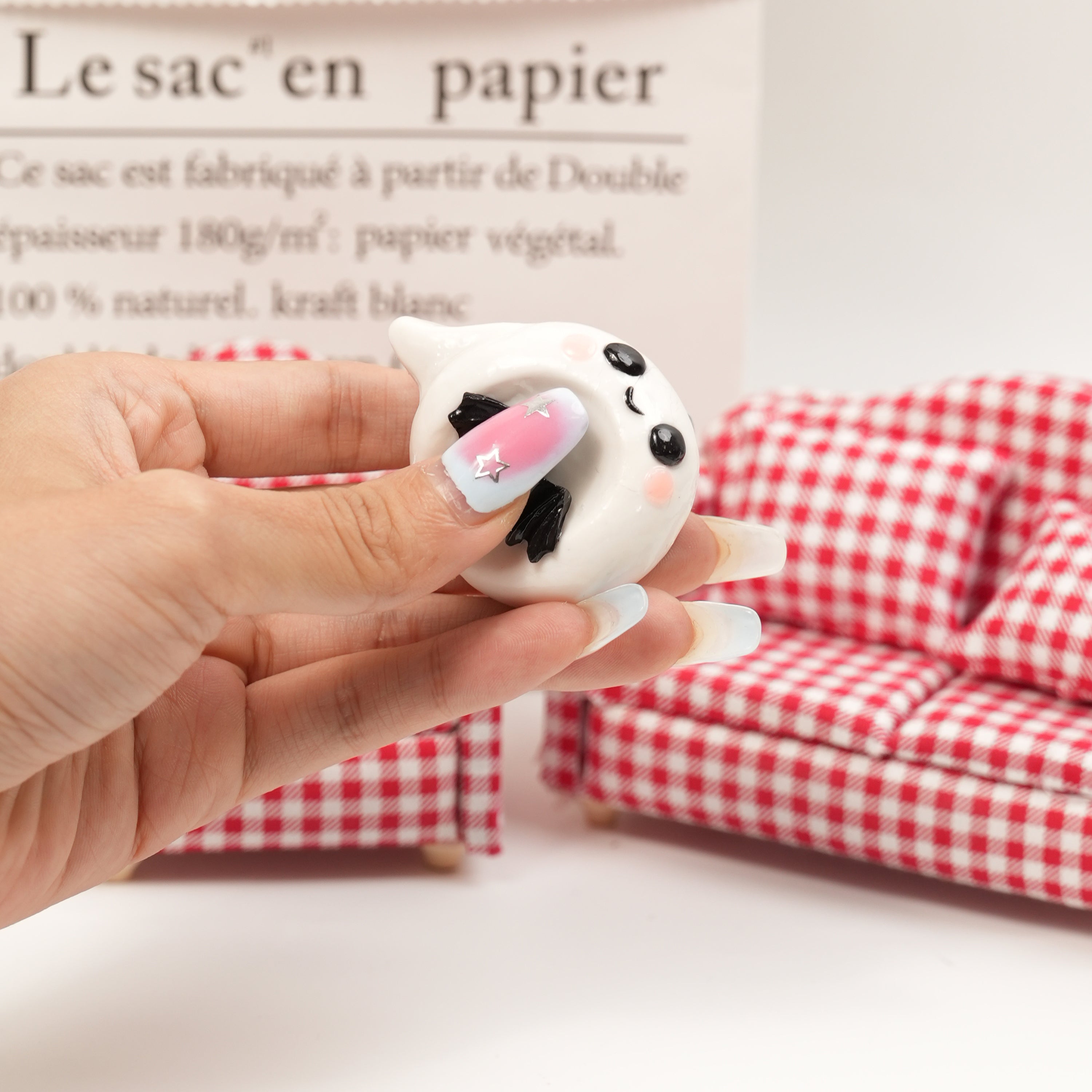 Halloween Series Double-Sided Polymer Clay Worry Stones – Thumb Comfort & Spooky Cute Companions