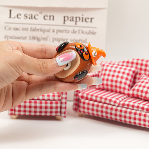 Halloween Series Double-Sided Polymer Clay Worry Stones – Thumb Comfort & Spooky Cute Companions
