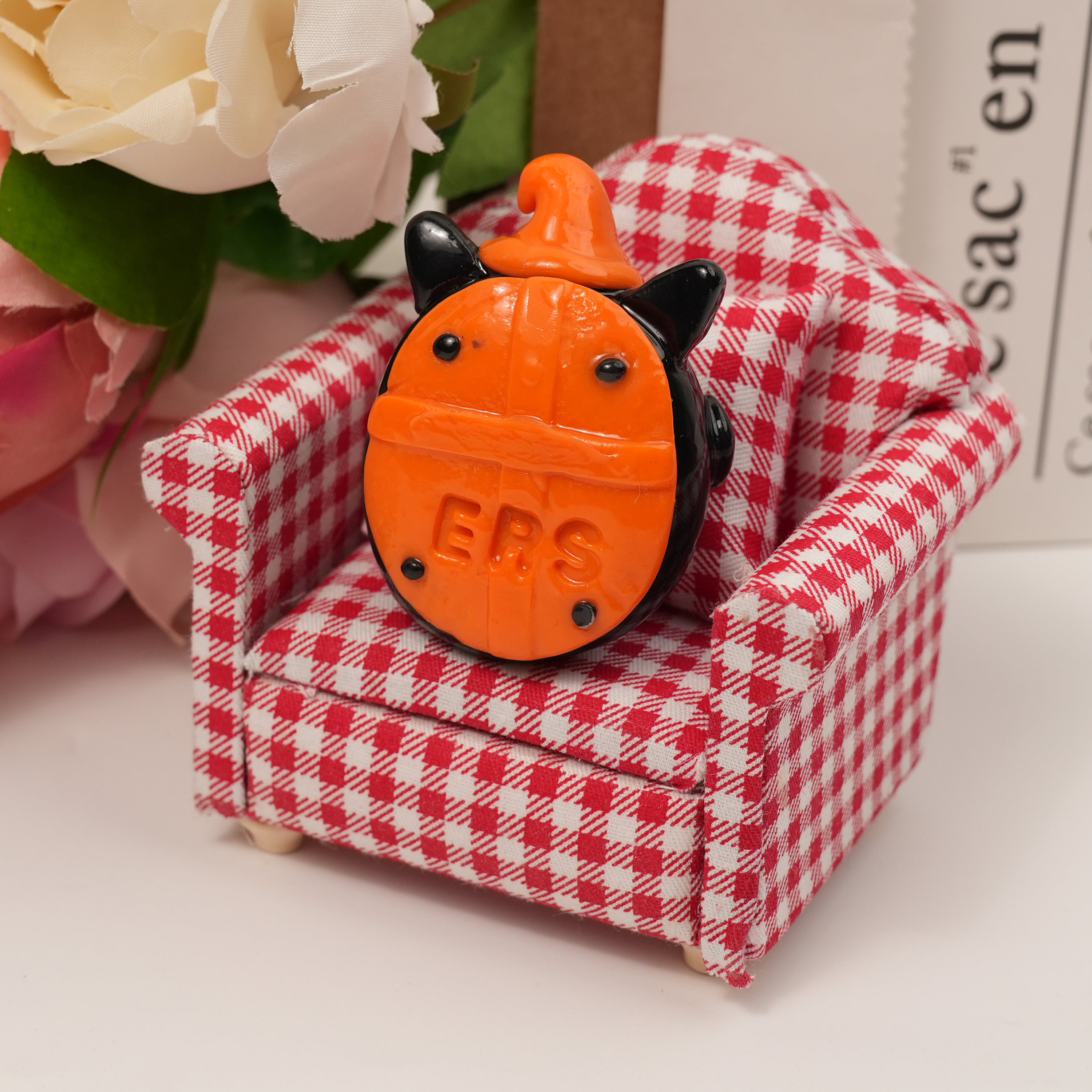 Halloween Series Double-Sided Polymer Clay Worry Stones – Thumb Comfort & Spooky Cute Companions