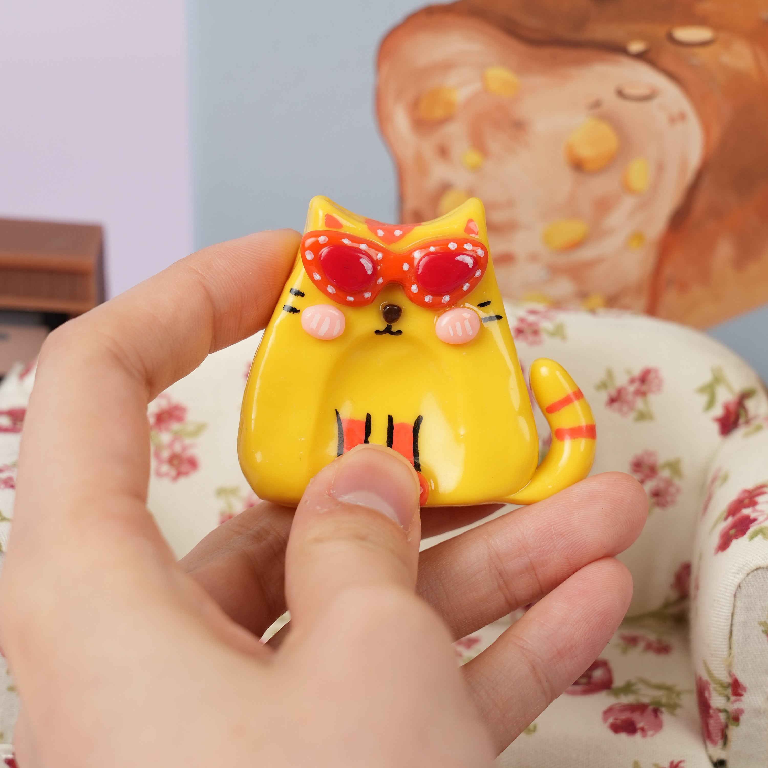 Cats in Cheap Sunglasses Series Worry Stone