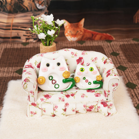 Mahjong Cat Worry Stone Series – Lucky Fortune Companions