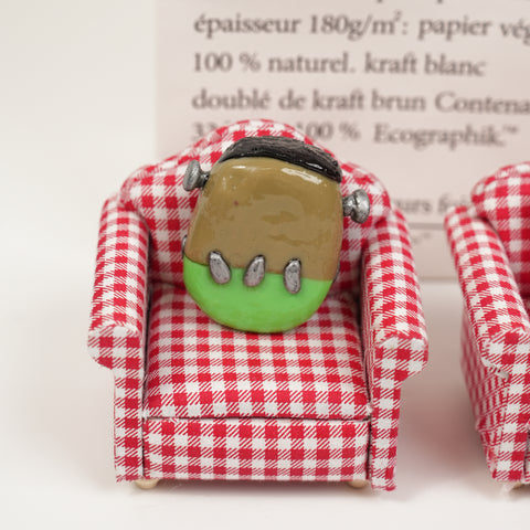 Frankenstein Series Worry Stones – Dual Monster Charm & Smooth Belly Comfort