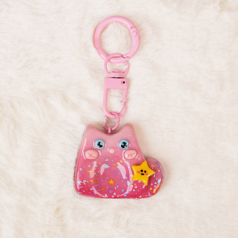 Starry Sky Cat Worry Stone Series – Dreamy Calm & Cosmic Charm