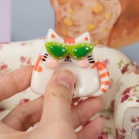 Cats in Cheap Sunglasses Series Worry Stone