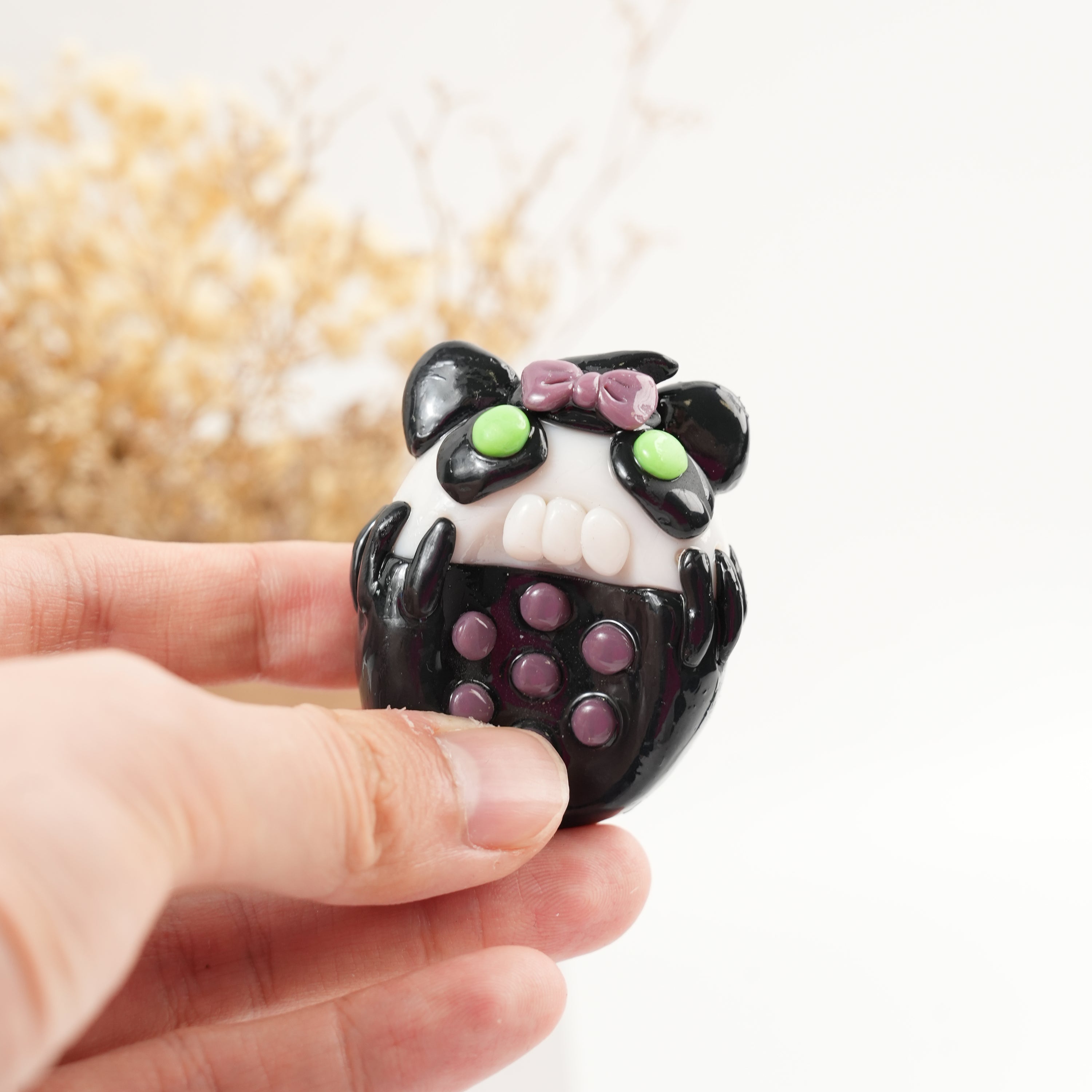 Skull Panda Series Worry Stone – Spooky-Cute Stress Relief Companions