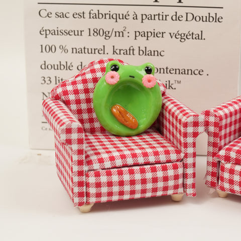 Frog Series Double-Sided Polymer Clay Worry Stones – Thumb Comfort & Playful Frog Companions