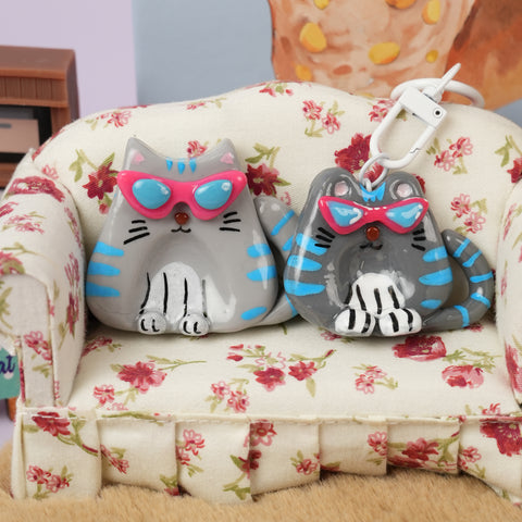 Cats in Cheap Sunglasses Series Worry Stone