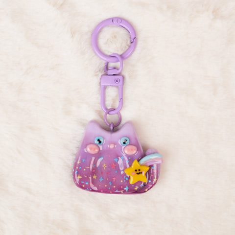 Starry Sky Cat Worry Stone Series – Dreamy Calm & Cosmic Charm