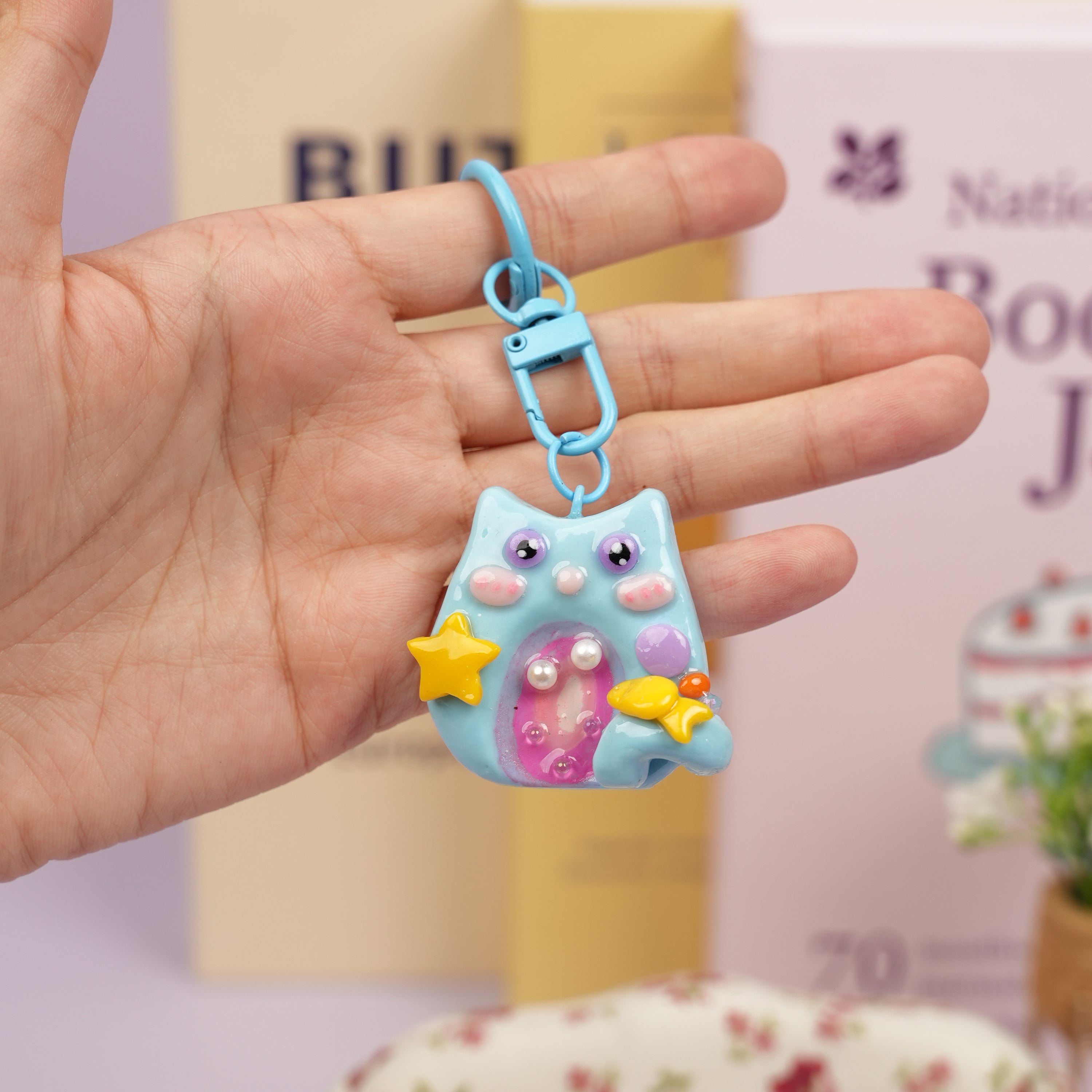 Starry Sky Cat Worry Stone Series – Dreamy Calm & Cosmic Charm