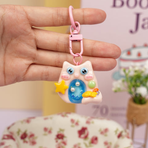 Starry Sky Cat Worry Stone Series – Dreamy Calm & Cosmic Charm