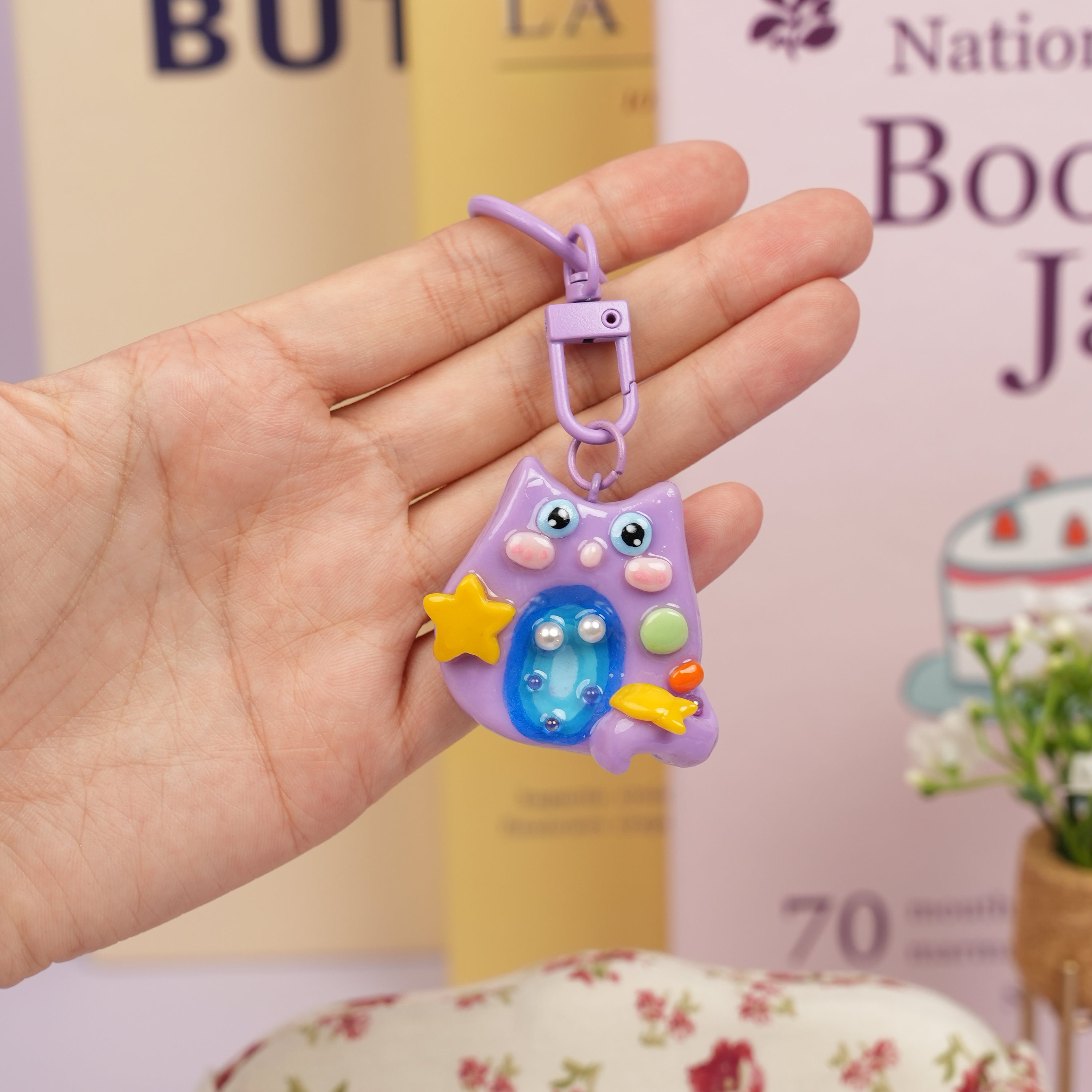 Starry Sky Cat Worry Stone Series – Dreamy Calm & Cosmic Charm