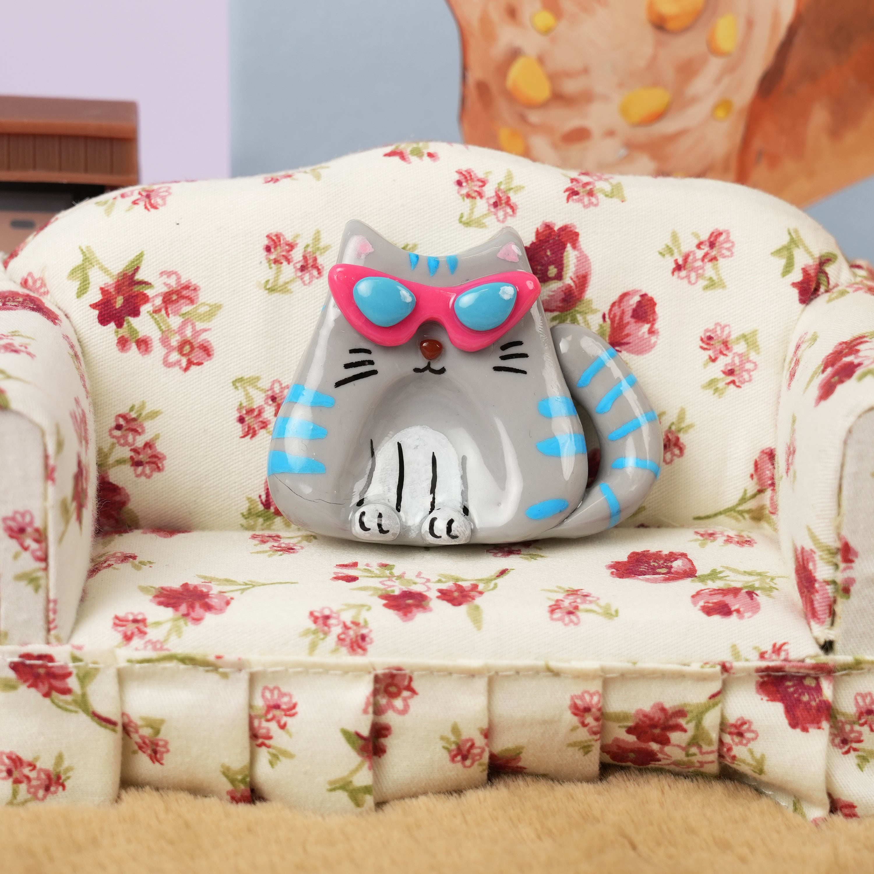 Cats in Cheap Sunglasses Series Worry Stone