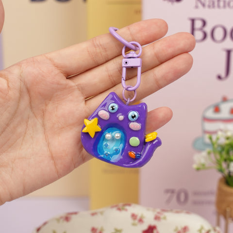 Starry Sky Cat Worry Stone Series – Dreamy Calm & Cosmic Charm
