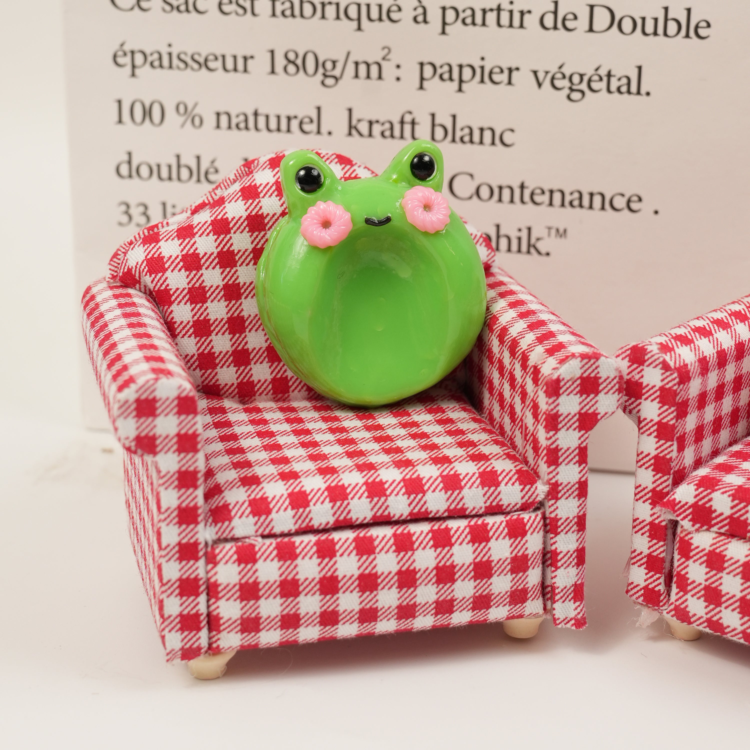 Frog Series Double-Sided Polymer Clay Worry Stones – Thumb Comfort & Playful Frog Companions