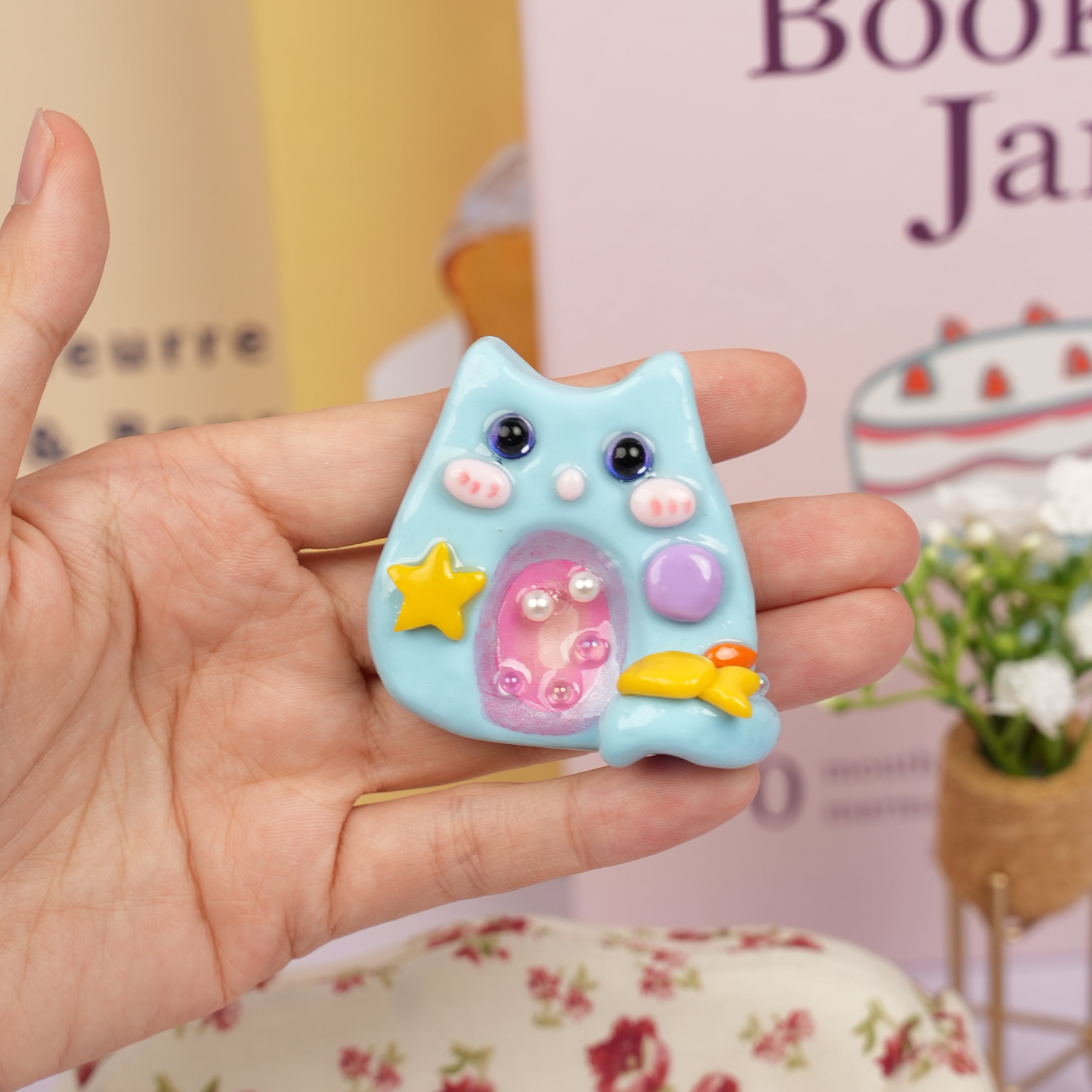 Starry Sky Cat Worry Stone Series – Dreamy Calm & Cosmic Charm