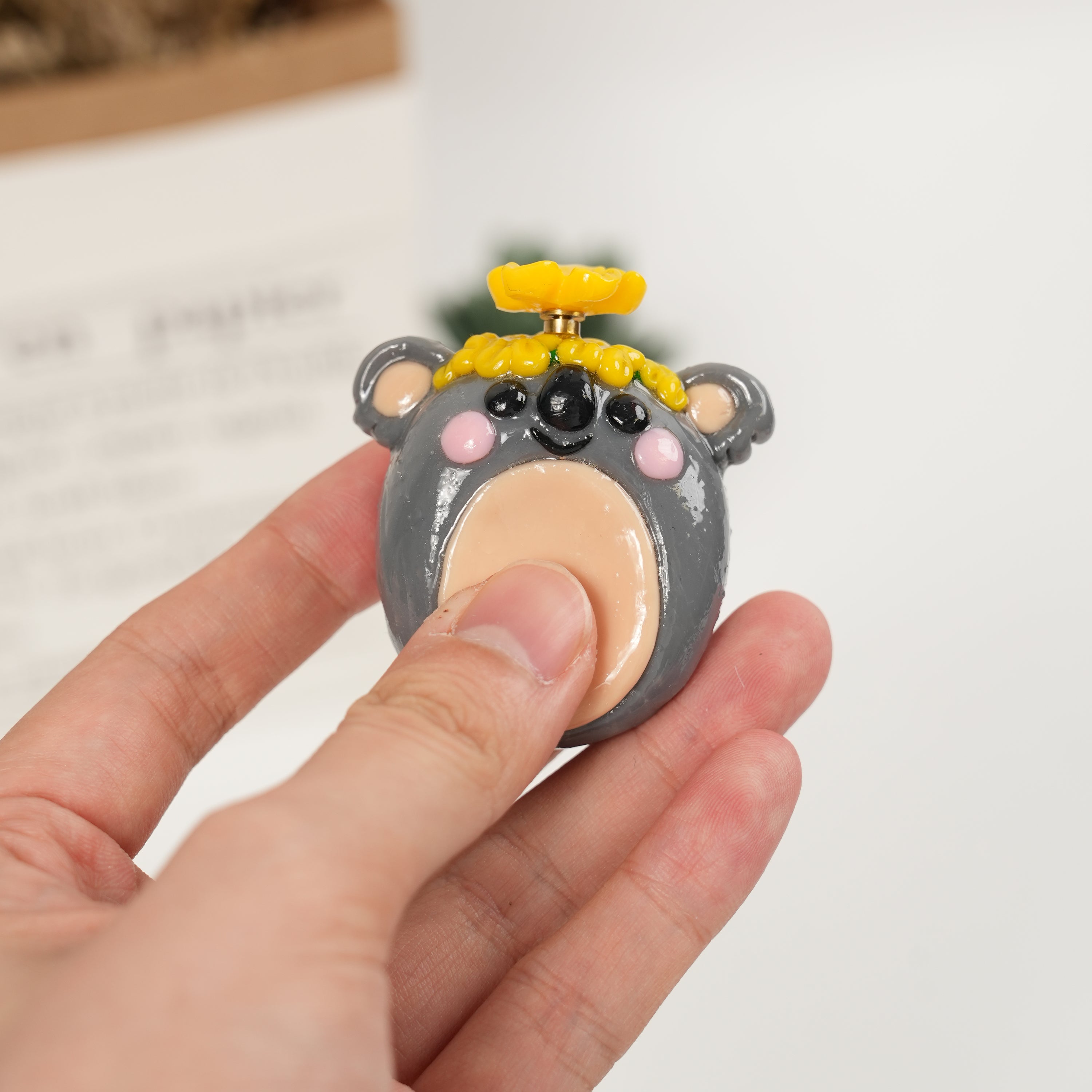 Koala Series Spinner Worry Stone – Smooth Belly Comfort & Watermelon Spinner Fun