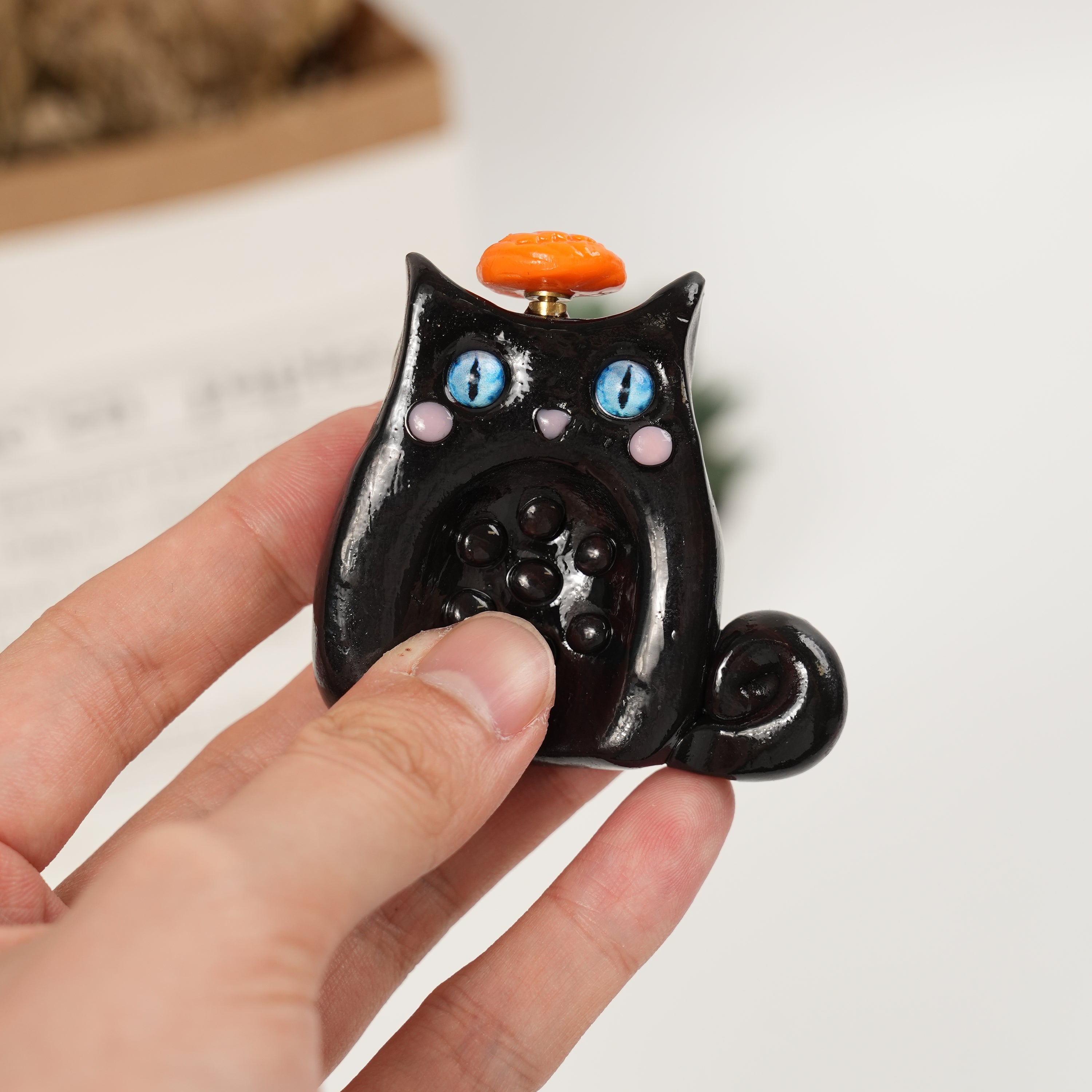 Cat Series Spinner Worry Stones – Pop Belly Comfort & Whimsical Cat Companions