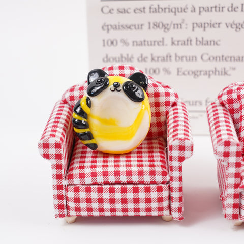 Panda Series Double-Sided Polymer Clay Worry Stones – Thumb Comfort & Adorable Panda Companions